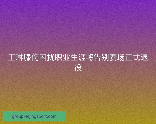 王琳膝伤困扰职业生涯将告别赛场正式退役